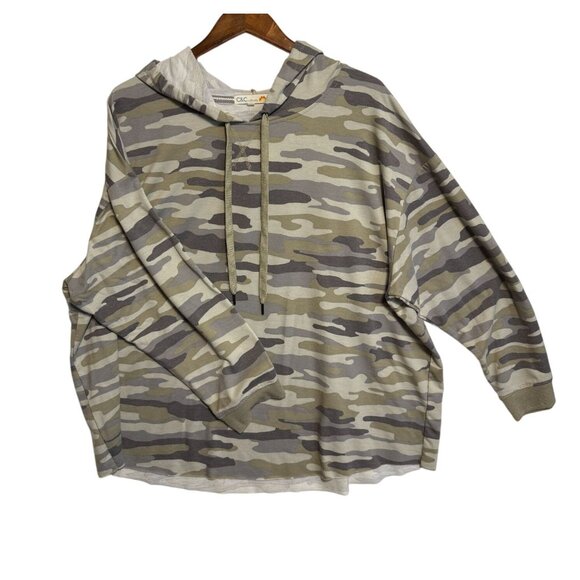 C&C California Camo Hoodie Plus Size Pullover Soft Fleece Size 3X Grunge Country - Picture 2 of 14